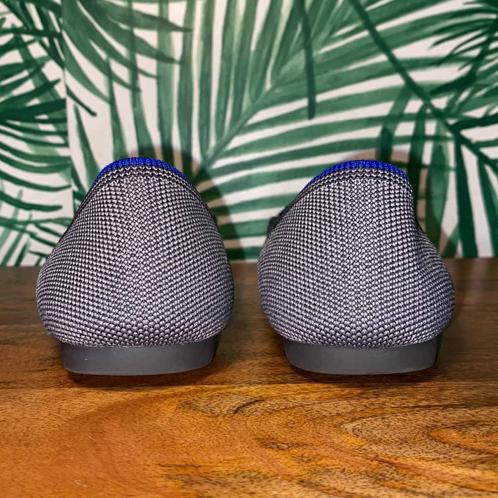 Rothy’s The Point Gray/Black Knit Flats Women’s 8 - Picture 4 of 10